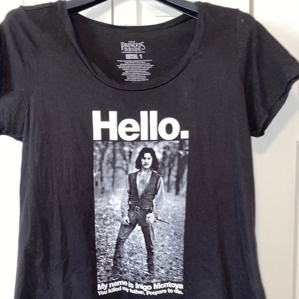 Black graphic tee